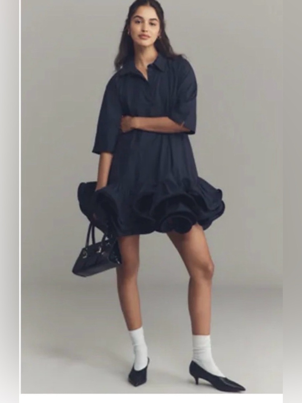 Maeve Anthropologie ruffle mini dress NWT👗